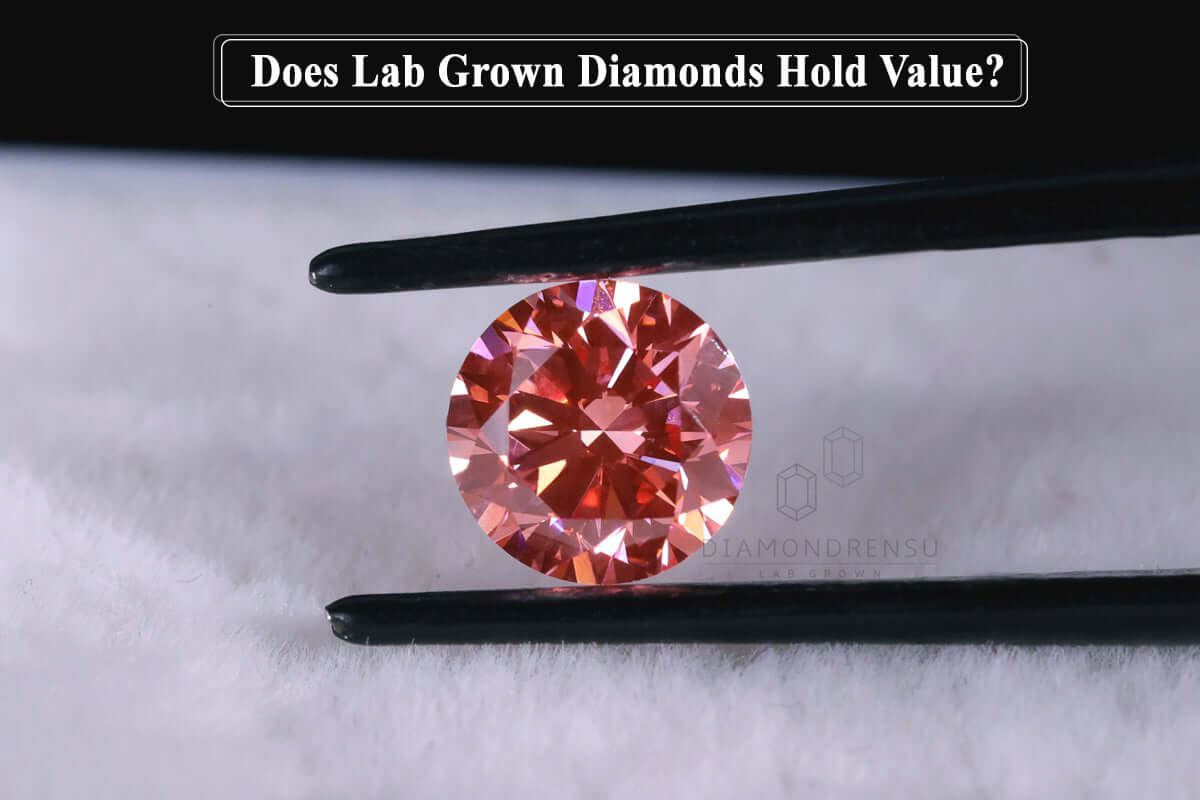 Lab created hot sale red diamond