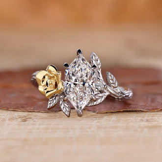 Nature Inspired Engagement Ring featuring a unique design.