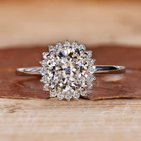 Cushion Cut Halo Diamond Ring featuring brilliant sparkle.