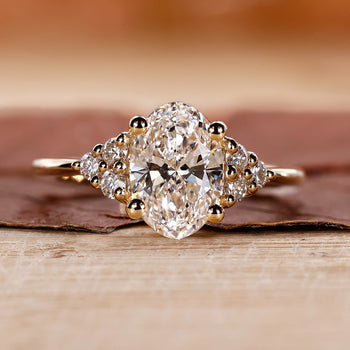 Oval Cut Engagement Ring with a stunning oval cut diamond.