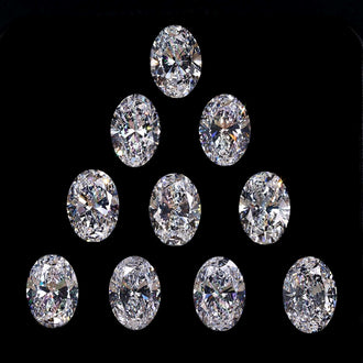 Oval Cut Lab Grown Diamond available in 0.25 to 1.50 carat diamond range.