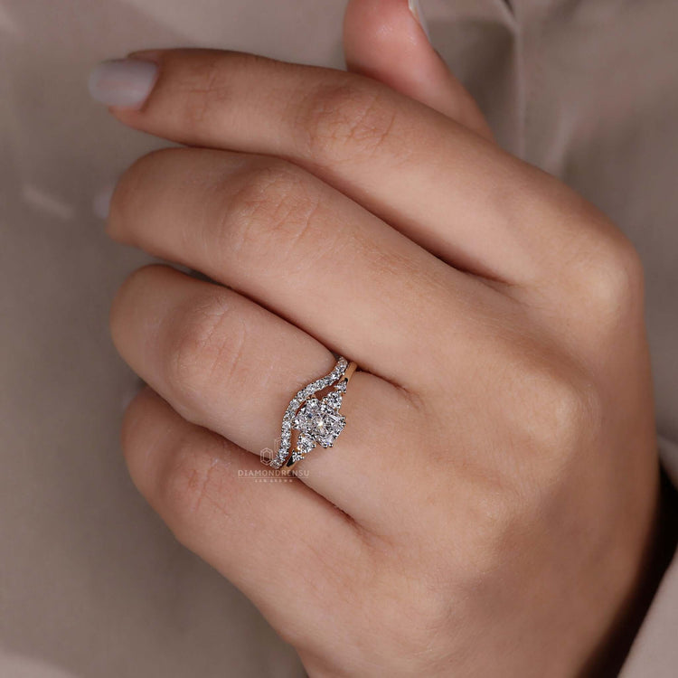 diamond wedding ring set