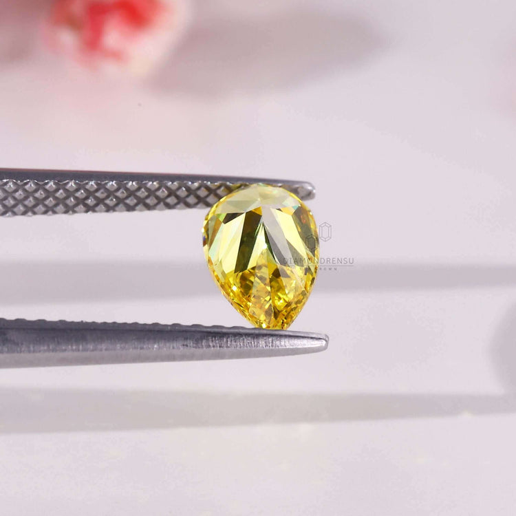 Lab grown diamonds loose fancy vivid yellow diamond