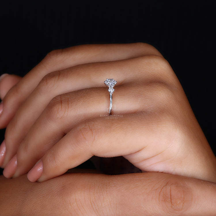 Round Diamond Ring featuring a luxurious white gold band.