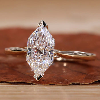 dutch marquise cut diamond ring