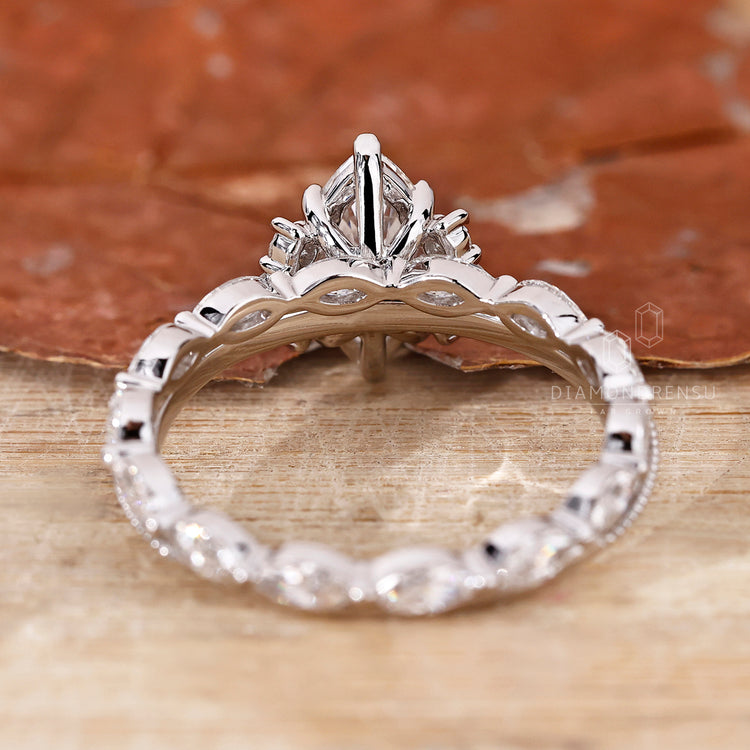 Marquise Diamond Ring set in a secure, elegant design.