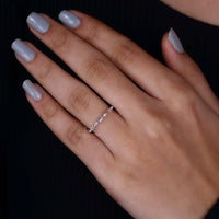 Diamondrensu lab grown full eternity wedding band