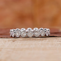 Bezel Set Eternity Band featuring timeless diamond brilliance.