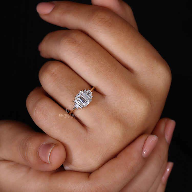 Muse Engagement Ring featuring a stunning handmade design.