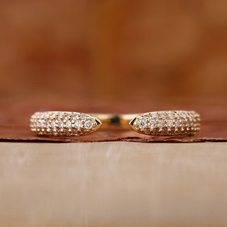 Open Gap Wedding Band in a unique and modern design.