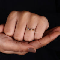 Crown Shaped Wedding Band designed for elegance.