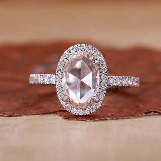Oval Diamond Engagement Ring with a classic setting.