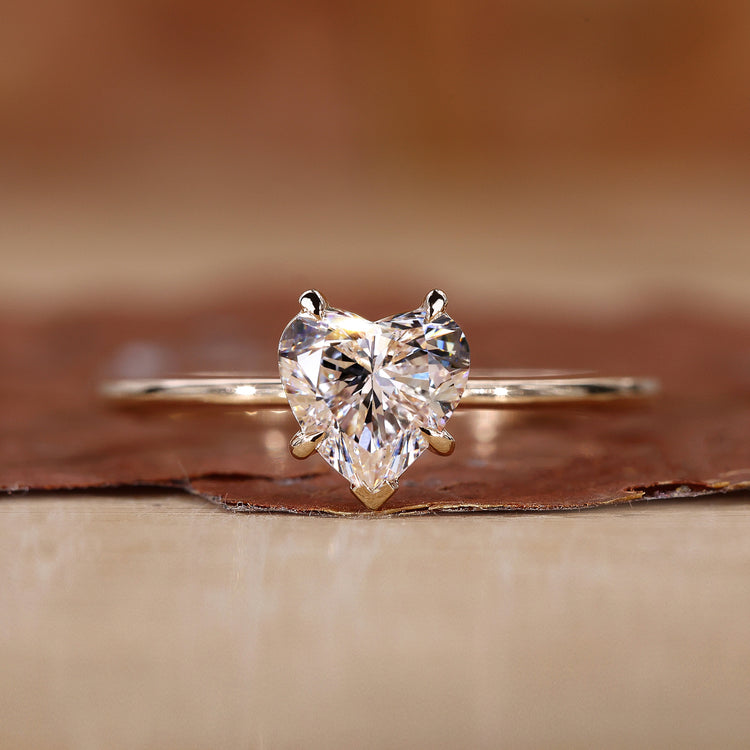 Heart Shaped Diamond Ring in a stunning design.