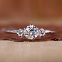 3 Stone Engagement Ring with a stunning design.