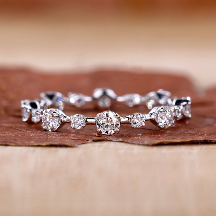 Round Diamond Eternity Band in a stunning full eternity design.