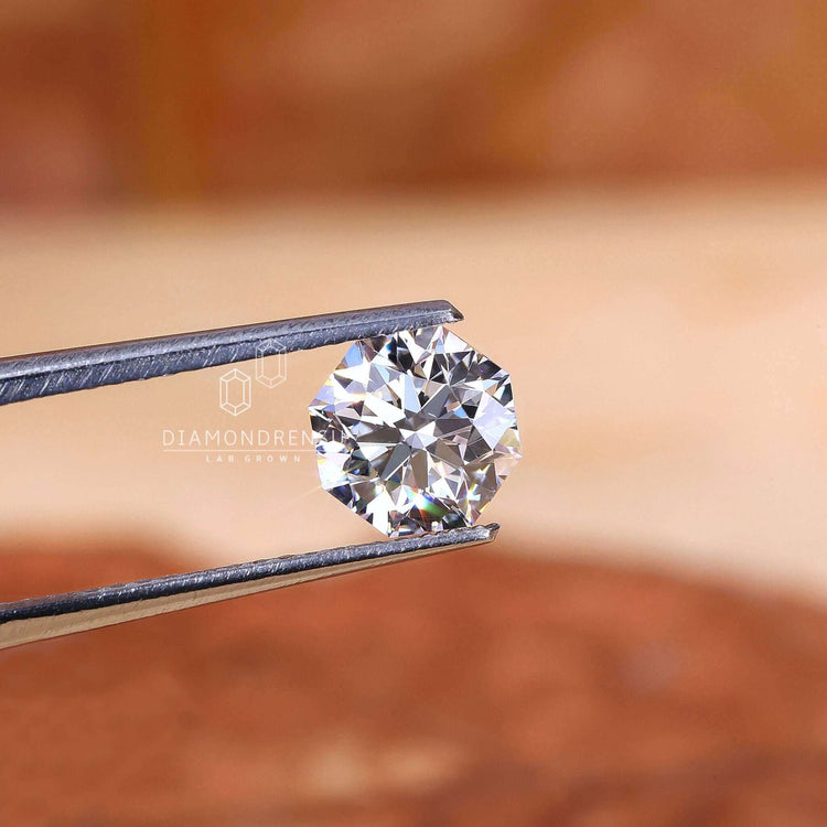 Antique cut loose diamond shaped in an elegant octagon design.