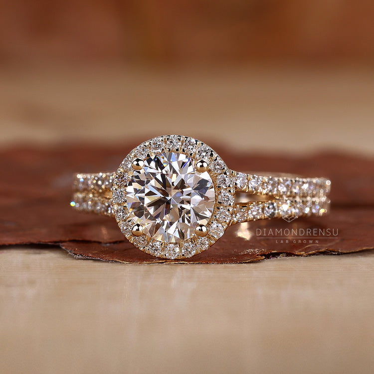 Brilliant cut diamond showcasing timeless sparkle.