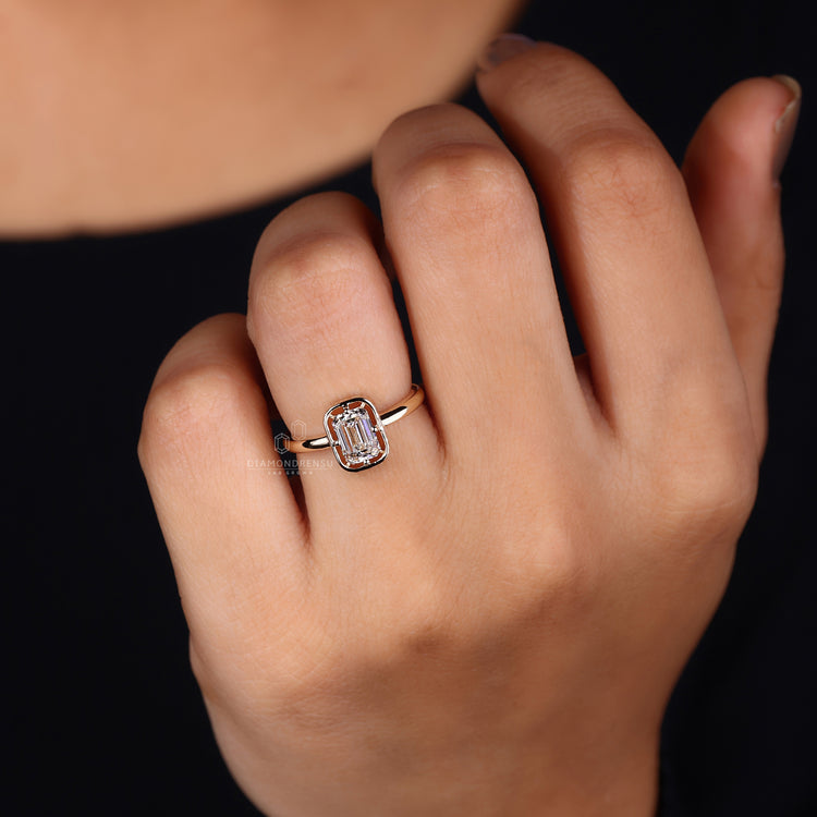 Yellow Gold Engagement Ring with a refined, warm glow.