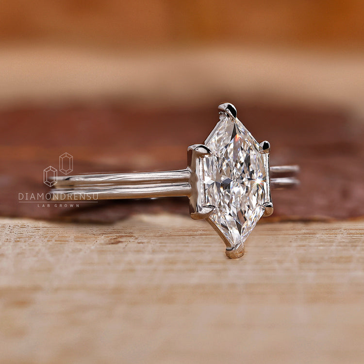 Solitaire Ring featuring a brilliant diamond centerpiece.