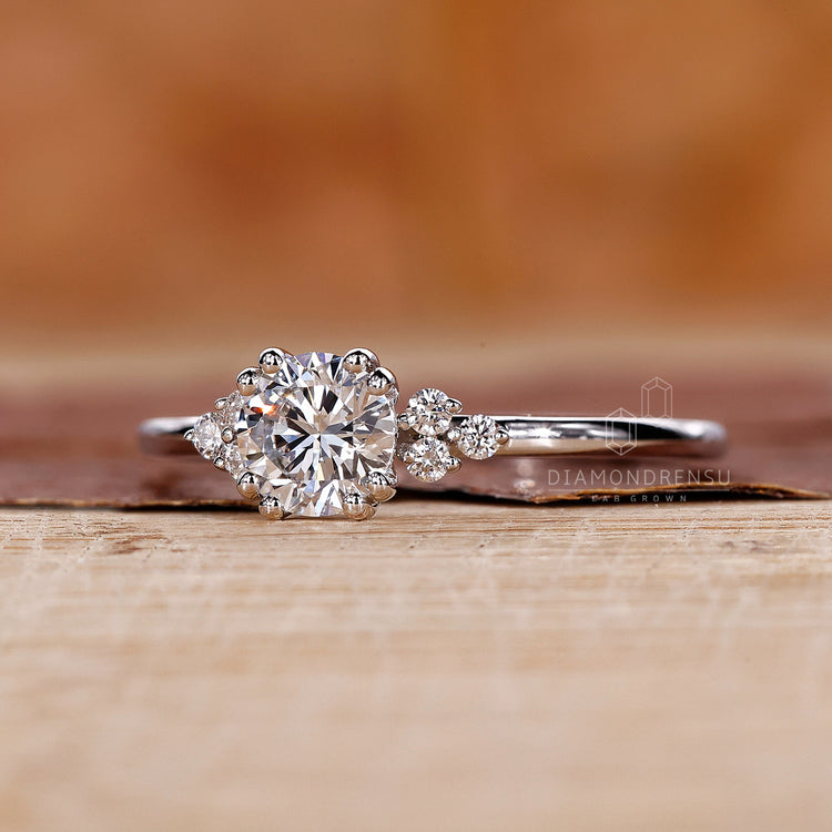 Double Prong Engagement Ring showcasing a secure setting.