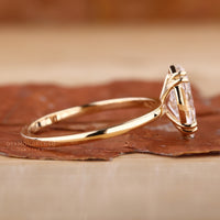 Solitaire Engagement Ring with a sparkling center stone.