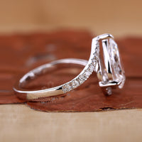 Pave Diamond Ring with intricate detailing and brilliance.