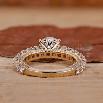 Round Diamond Engagement Ring in a classic setting.