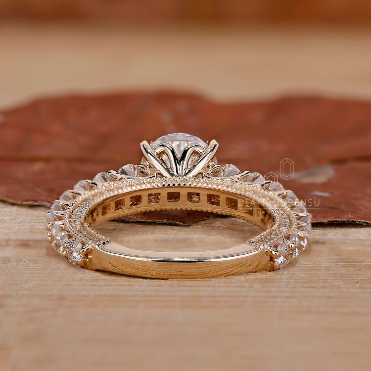 Round Diamond Engagement Ring in a classic setting.