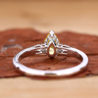 Pave Setting Ring with sparkling pave set diamond design.