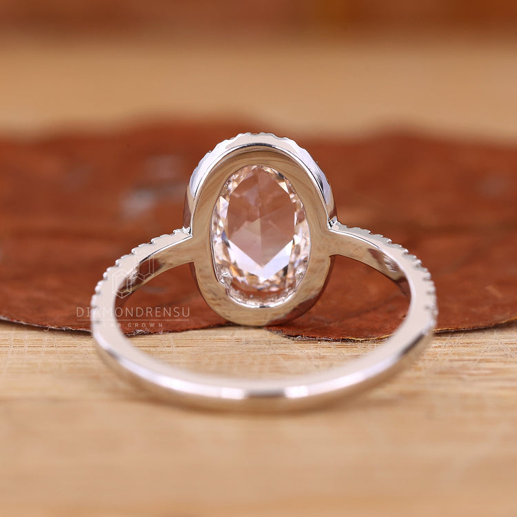 Oval Diamond Ring designed with exceptional clarity and brilliance.