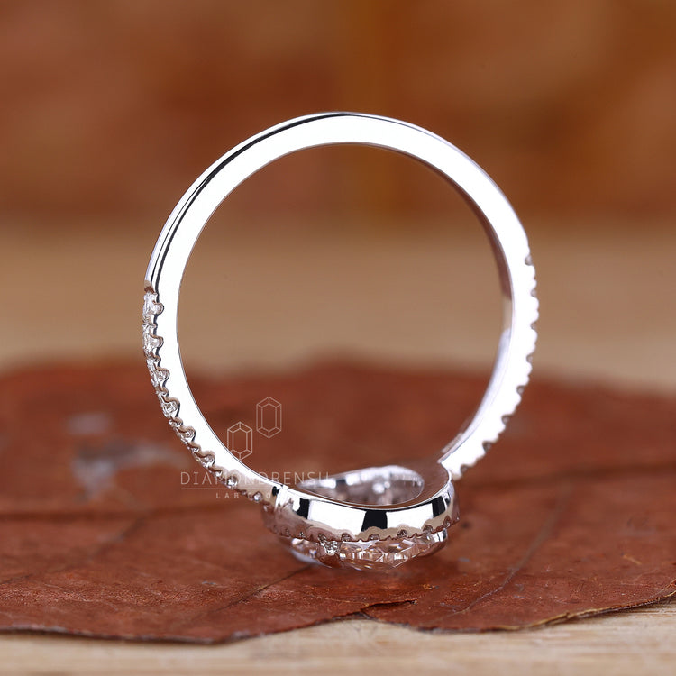 Oval Rose Cut Engagement Ring with a timeless design.