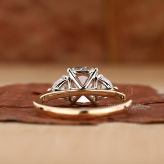 Three Stone Diamond Ring - Cushion Diamond