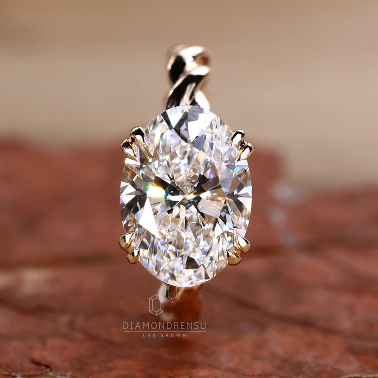 Hidden Halo Engagement Ring with a beautiful, handmade design.