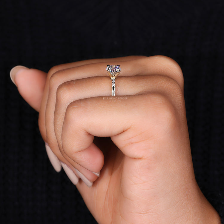 A luxurious gold diamond ring ideal for engagements or anniversaries.