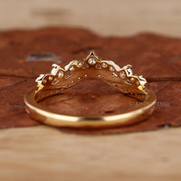 Tiara Wedding Band featuring stunning diamond accents.