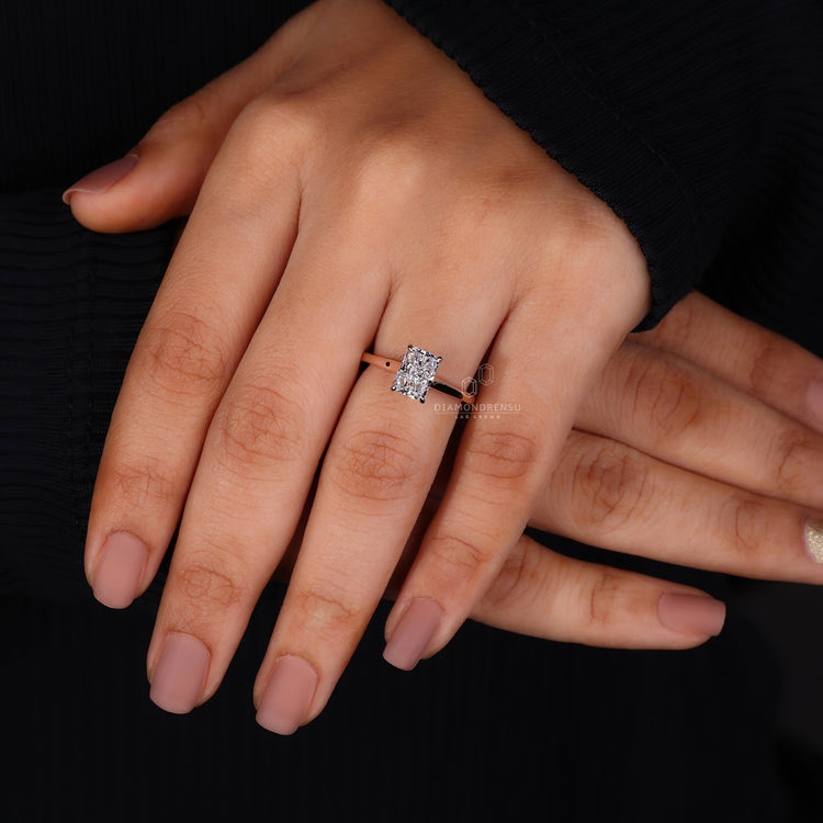 Classic princess cut ring designed for sophisticated style.