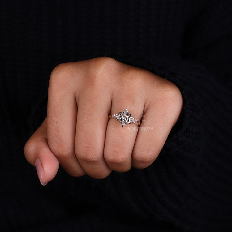 Hexagon Diamond Ring A Geometric Brilliance
