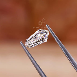 Diamond shape shield offered in lab grown diamond loose stone collection.