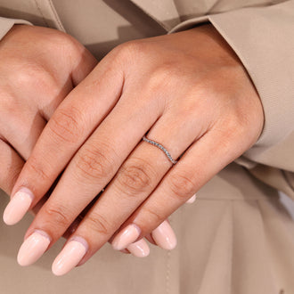 Half Eternity Round Diamond Wedding Band