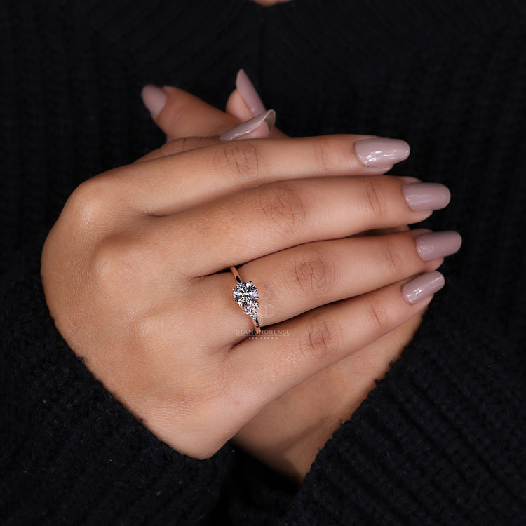 A unique engagement ring designed for those who seek originality.
