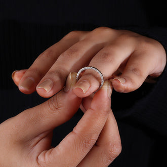 Eternity Band with Lab Grown Diamond for an eco-friendly choice.