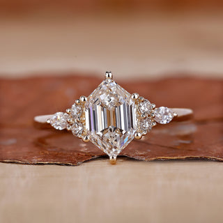 Hexagon Diamond Ring A Geometric Brilliance