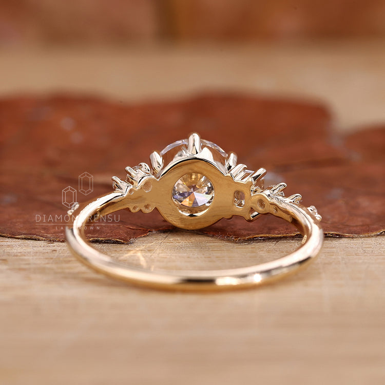 Yellow Gold Engagement Ring featuring a classic design.