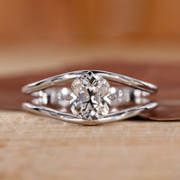 Split Shank Engagement Ring featuring a stunning prong setting.