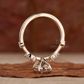 lab created diamond rings