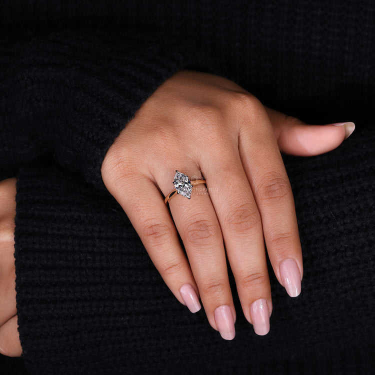 Cathedral Engagement Ring with intricate detailing.