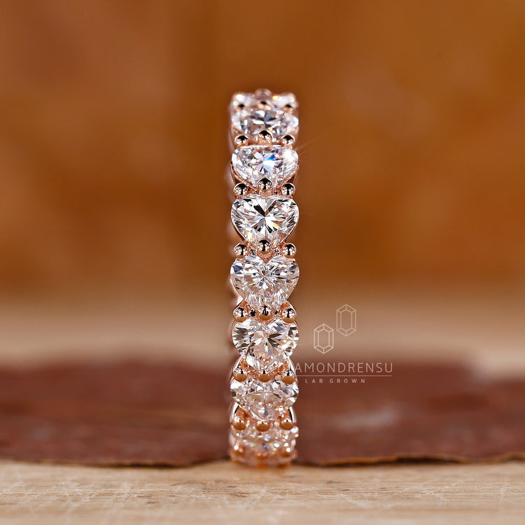 Beautiful rose gold wedding band with a warm, elegant finish for a unique touch.
