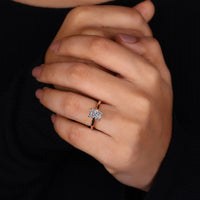 Sleek radiant cut ring crafted with precision and brilliance.