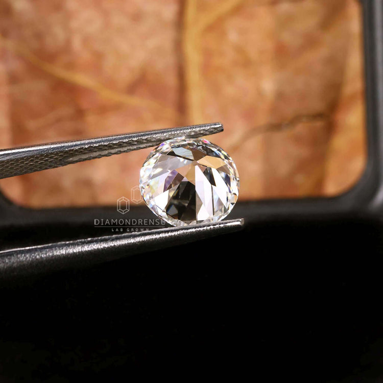 Old European cut round diamond listed in lab grown diamonds loose category.