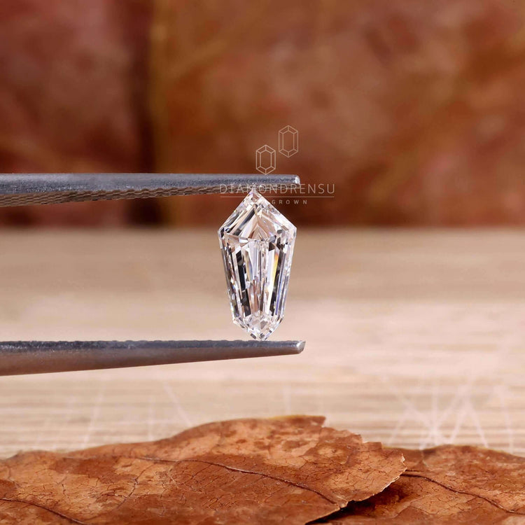 0.67 carat diamond listed under shield shape diamond and loose diamond.